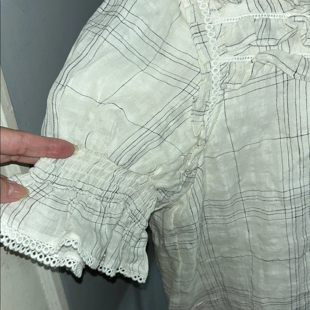 Salt Women's White Ruffled Top - Picture 2 of 11